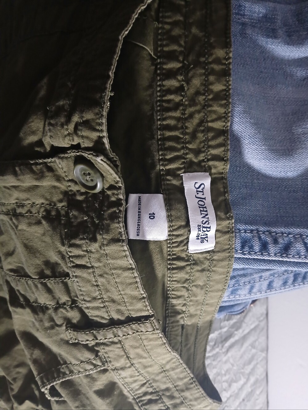 St. John's Bay Olive Green Utility Pants